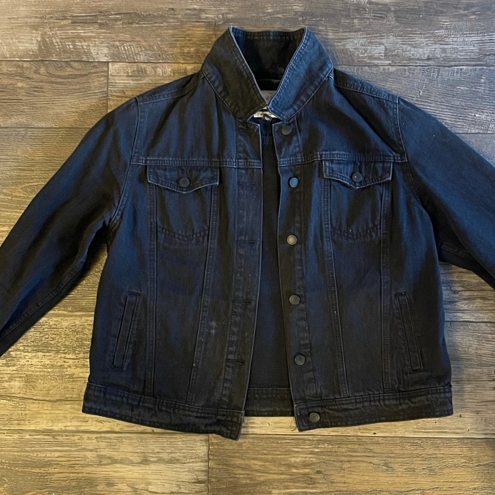 Black jean jacket